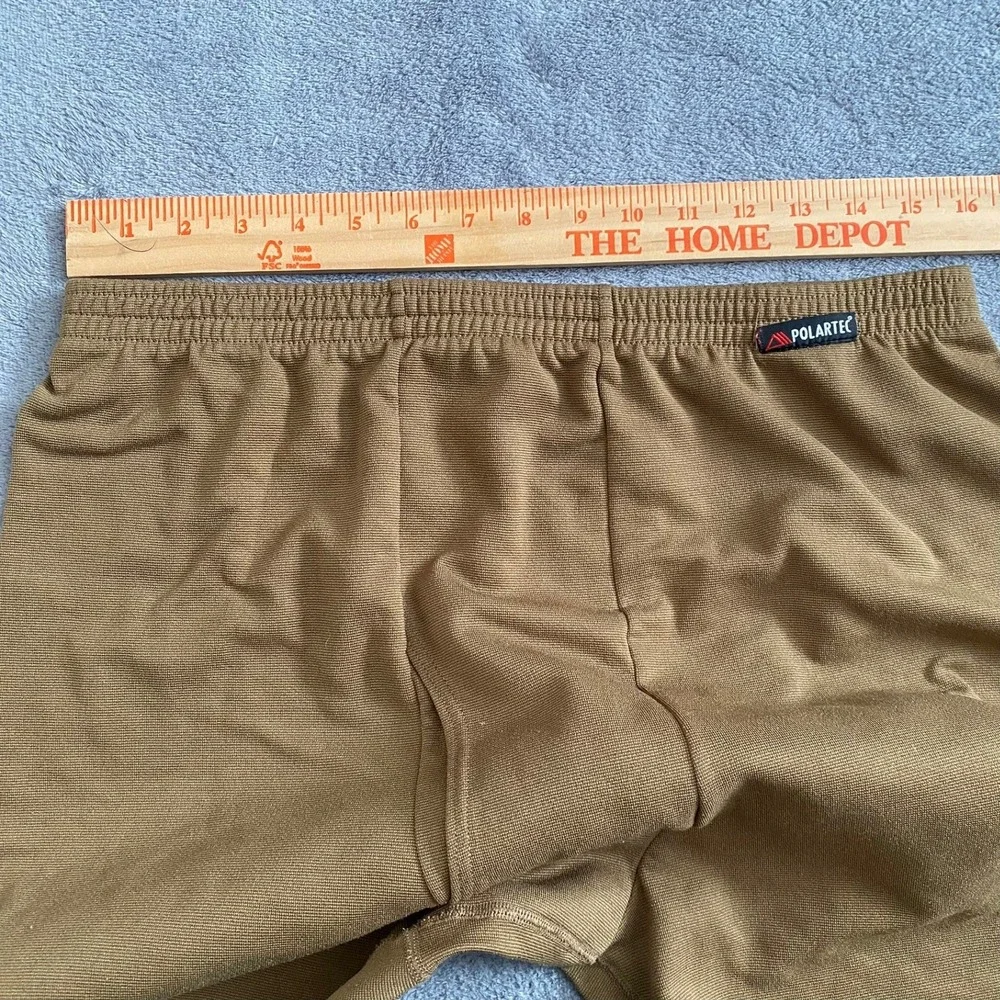 Cabelas Men XL 32x33 Tall Base Layer Pants Brown Polartec Thermal Long Johns USA